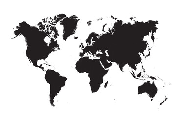 world map vector stock illustration.