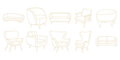 Furniture Line Art