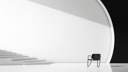 Serene Abstraction: Minimalistic Elegance in Modernist Geometry