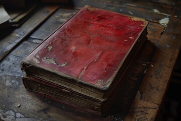 Antique red book