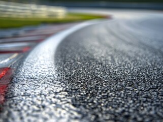 Apex of a racing track corner