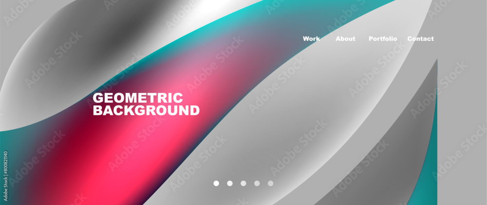 Aufkleber a geometric background featuring a gradient of red, white, and blue colors. includes elements like a