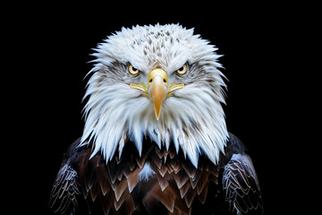 Naklejka premium photo realistic portrait of an white head eagle