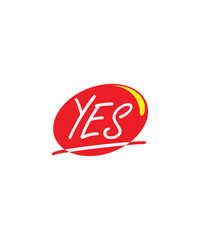 YES logo icon design template