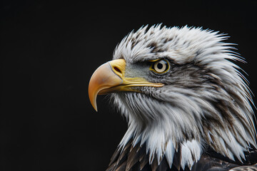 Obraz premium photo realistic portrait of an white head eagle