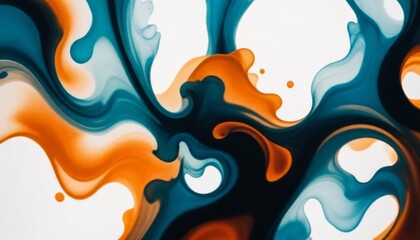 Fototapeta na wymiar Fluid ink abstract background 