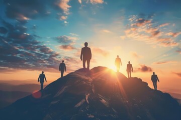 Achieving industry leadership is a journey of continuous improvement and visionary strategies, business concept