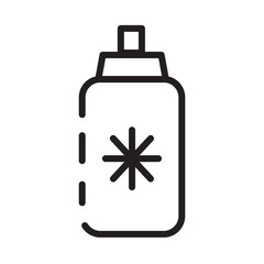 Obraz premium Tea Thermos Winter Line Icon