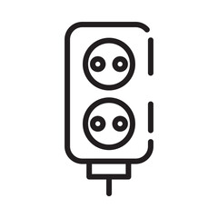 Energy Plug Power Line Icon