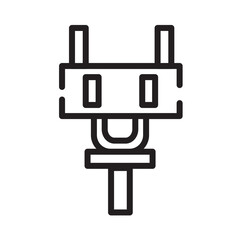 Energy Plug Power Line Icon