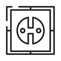 Energy Plug Power Line Icon
