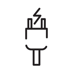 Energy Power Plug Line Icon