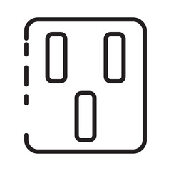 Energy Light Outlet Line Icon