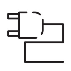 Plug Electric Energy Line Icon