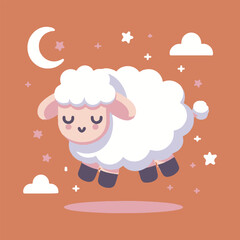 Cute Cartoon Sheep
