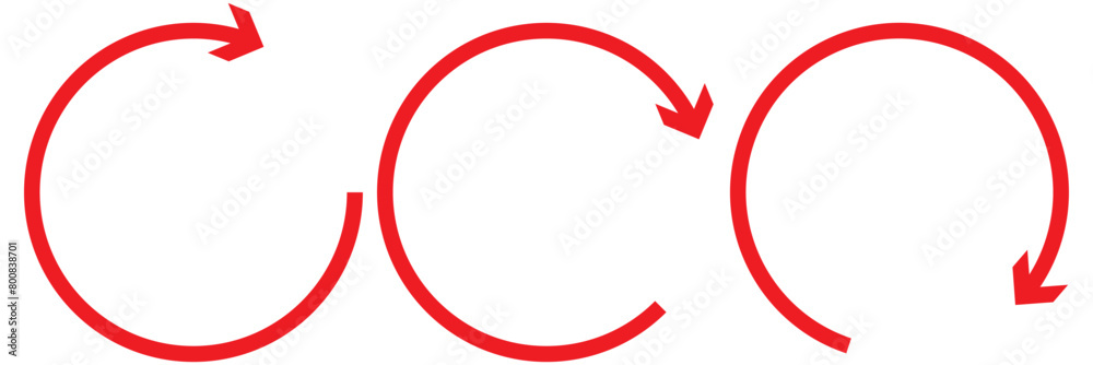 Poster clockwise or anticlockwise high quality loop icon. vector illustration of two round arrows symbol is