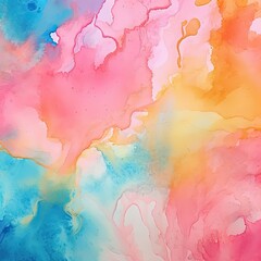 Obraz premium Abstract background in the form of blurry spots of paint of bright colors.