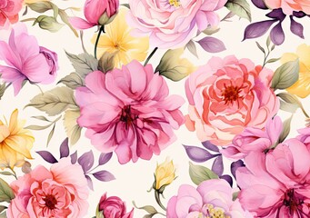 Beautiful luxury floral background with beautiful wild and garden flowers. For the design of cards, invitations, congratulations.