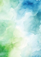 Abstract background with green and blue blurry spots
