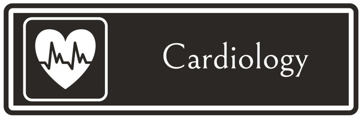 Fototapeta premium Hospital way finding sign cardiology