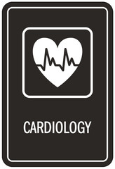 Hospital way finding sign cardiology