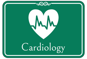 Hospital way finding sign cardiology
