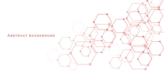 hexagon pattern vector illustration. Geometric abstract background with simple hexagonal elements.