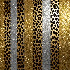 glitter leopards patterns