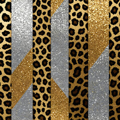 glitter leopards patterns