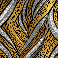 glitter leopards patterns