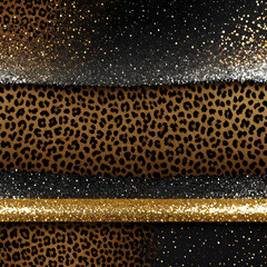 glitter leopards patterns