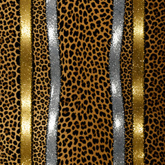 glitter leopard patterns