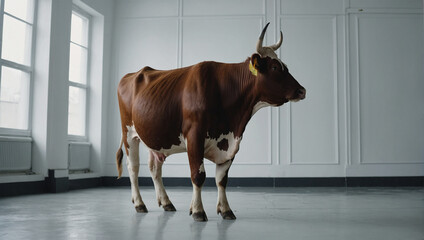image of a fat cow, 4K resolution 7