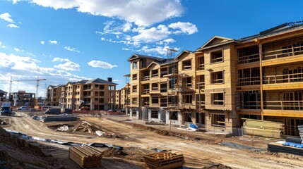 Fototapeta premium Building structure under construction