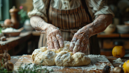 Time-Honored Tradition of Bread Kneading by Hand