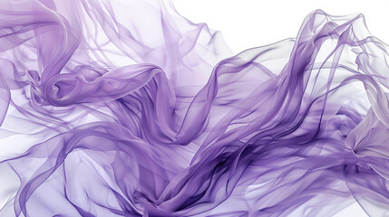 Soft lilac hues merging in a dreamlike composition, evoking calm and sophistication, isolated on solid white background."