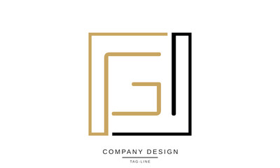 GI, IG Abstract Letters Logo Monogram Design Symbol Icon Font