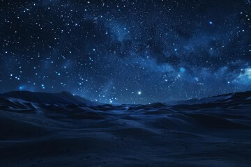 The vastness of the universe is awe-inspiring. The Milky Way stretches across the sky, illuminating the desert below. The stars are so bright, they seem close enough to touch.