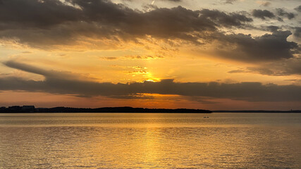 Sunset Over Lake Mendota in Madison Wisconsin