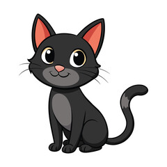 Bombay cat cartoon animal illustration