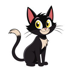 Bombay cat cartoon animal illustration