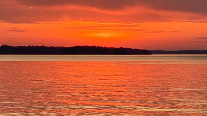 Sunset Over Lake Mendota in Madison Wisconsin