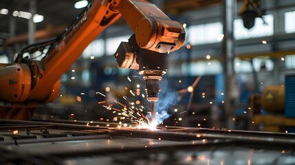 Automated Welding Robots Revolutionizing Automoive Assembly in Modern Factories Generative ai