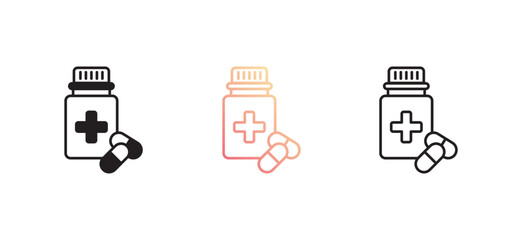 Medicine icon design with white background stock illustration