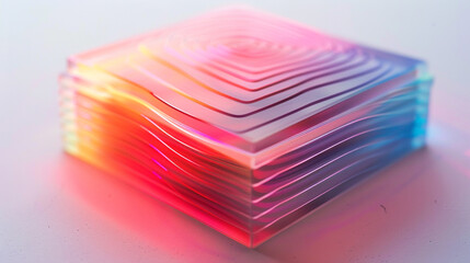 Reflect on the potential of 3D printing with lively gradient lines