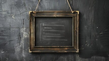 Blank mockup of a chalkboardstyle community bulletin board perfect for handdrawn flyers and creative event announcements. .