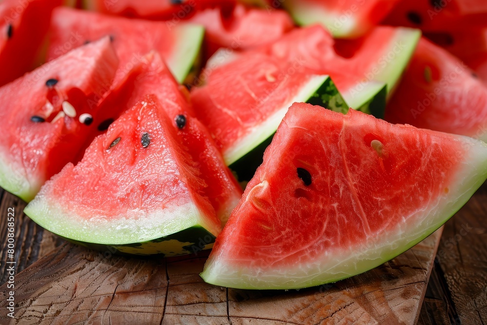 Canvas Prints Fresh wedges of watermelon juicy and sliced