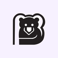 teddy bear with a letter B