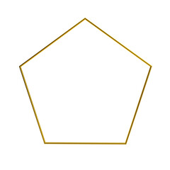 Frame gold 3d