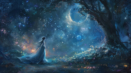 Radiant whispers of starlit dreams, illuminating the darkness with the promise of infinite possibility.